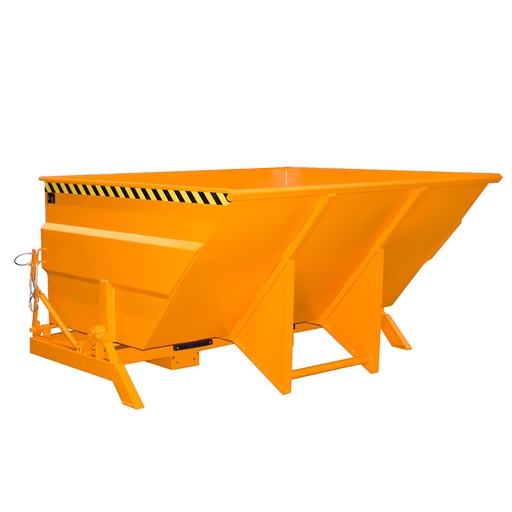 [014642] Contenedor metálico basculante 3 m³ (sin tapa) - Dim.:  2310x2280x1220h mm - Naranja ral 2000