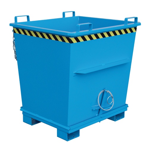 [014649] Contenedor encajable de fondo abatible - Capacidad 1 m³ - Dim.: 1040x1200x1271 mm - acero pintado