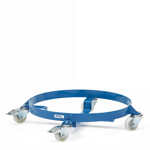 [014902] Rodador de bidones de 60/200 litros - Dim.: Ø650 x 140h mm - Azul Ral 5007