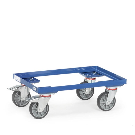 [014936] Base rodante para cajas - Dim. plataforma 610 x 410 mm - Azul Ral 5007