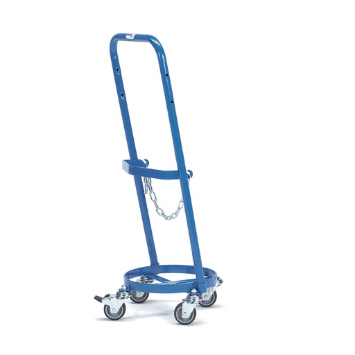 [015043] Carretilla manual para bombona de gas - Capacidad 1 x 11 litros - Azul ral 5007