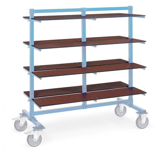 [015067] Estante adicional para carro de barras y tubos - Dim. 2000 x 370 mm - Madera