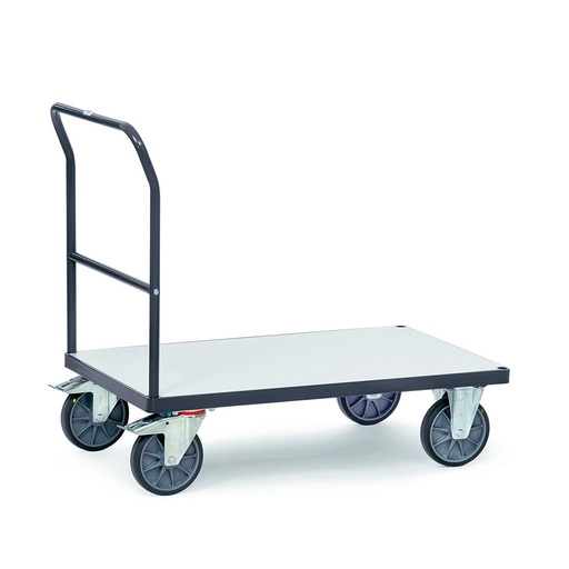 [015068] Carro de plataforma y tirador con protección antiestática ESD - Dim. plataforma 1.000 x 700 mm - Gris ral 7015