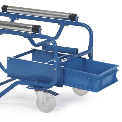 [015081] Cubeto anti-goteo de plástico para carretilla manual - Cap. 12 litros - Azul