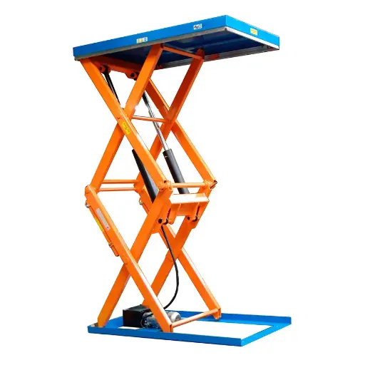 [015169] Mesa elevadora electrohidráulica de doble tijera - Carga: 2000 kg - Dim. plataforma: 2000x1200 mm