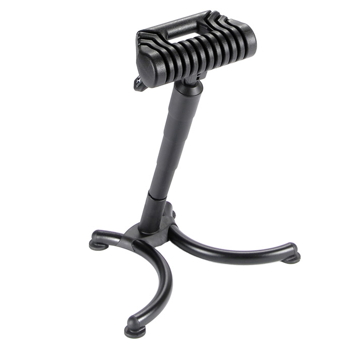 [015181] Taburete de pie para taller de poliuretano regulable en altura - Altura asiento.: 630 / 840h mm - Negro