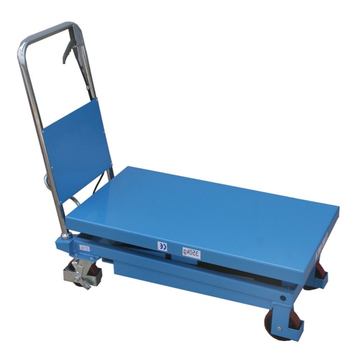 [015337] Mesa elevadora rodante manual con doble tijera - Plataforma 900x500 mm - Carga 350 kgs