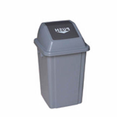 [015398] Papelera de plástico con tapa basculante de 40 lts. - Dim.: 410x330x610h mm - Gris 