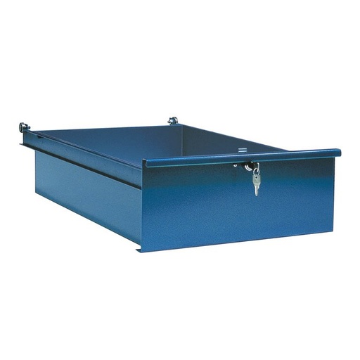 [015463] Cajón extraíble para banco de grueso chapa 2 mm y grandes cargas - Carga 50 kgs - Azul ral 5019