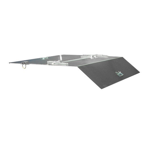 [015490] Tapa abatible articulada para contenedor de 1,0 m³ - acero galvanizado