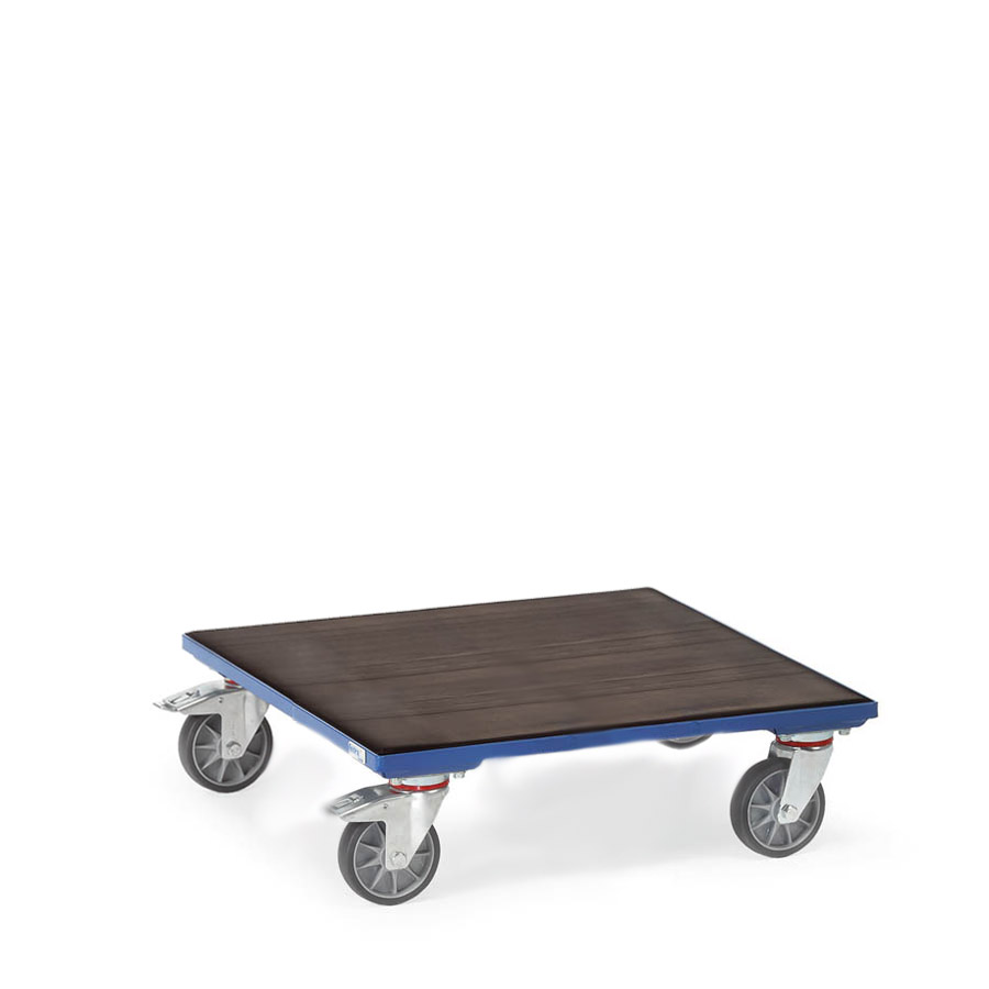 [015545] Base rodante para cajas - Dim. plataforma 700 x 700 x 201h mm - Azul Ral 5007