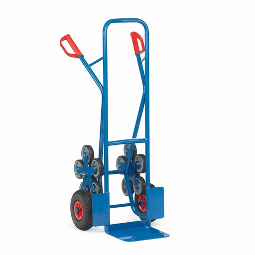 [015559] Carretilla de mano de acero para subir escaleras - Dim. pala 320 x 250 mm - Azul ral 5007