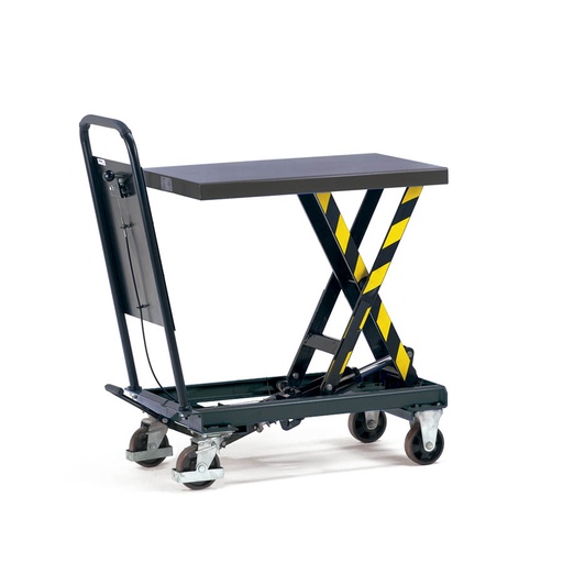 [015661] Mesa elevadora rodante manual serie Ergolift - Dim. plataforma: 830x500 mm - Carga 250 kgs - gris RAL 7016