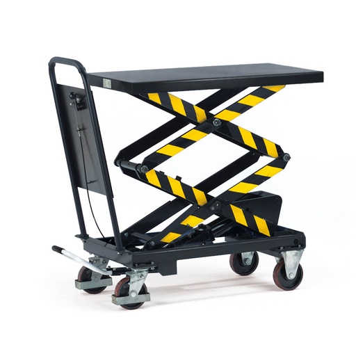 [015663] Mesa elevadora rodante manual serie Ergolift - Dim. plataforma: 1010x520 mm - Carga 500 kgs - gris RAL 7016