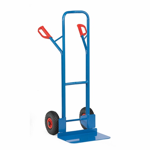 [015679] Carretilla de mano de acero con ruedas neumáticas - Dim. pala 480 x 300 mm - Azul ral 5007