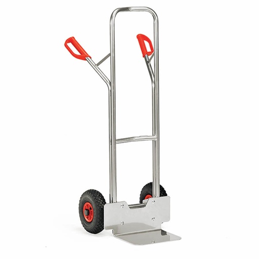 [015684] Carretilla de mano de aluminio con ruedas neumáticas - Dim. pala 320 x 250 mm - Aluminio