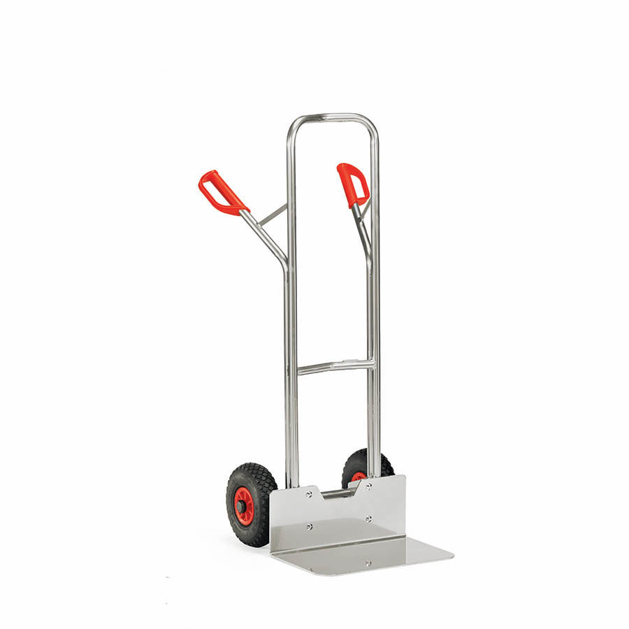 [015743] Carretilla de mano de aluminio con ruedas neumáticas - Dim. pala 480 x 300 mm - Aluminio