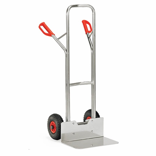 [015743] Carretilla de mano de aluminio con ruedas neumáticas - Dim. pala 480 x 300 mm - Aluminio