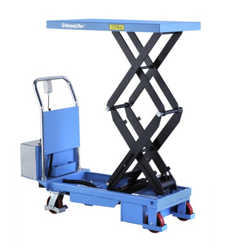 [016048] Mesa elevadora rodante - Traslación manual y elevación electrohidráulica - Carga 500 kg