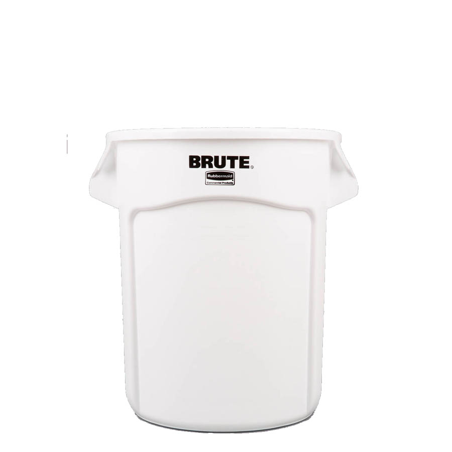 [016054] Contenedor plástico BRUTE de 75,7 lts. para recogida de basuras - Dim.: Ø 495x581h mm - Blanco