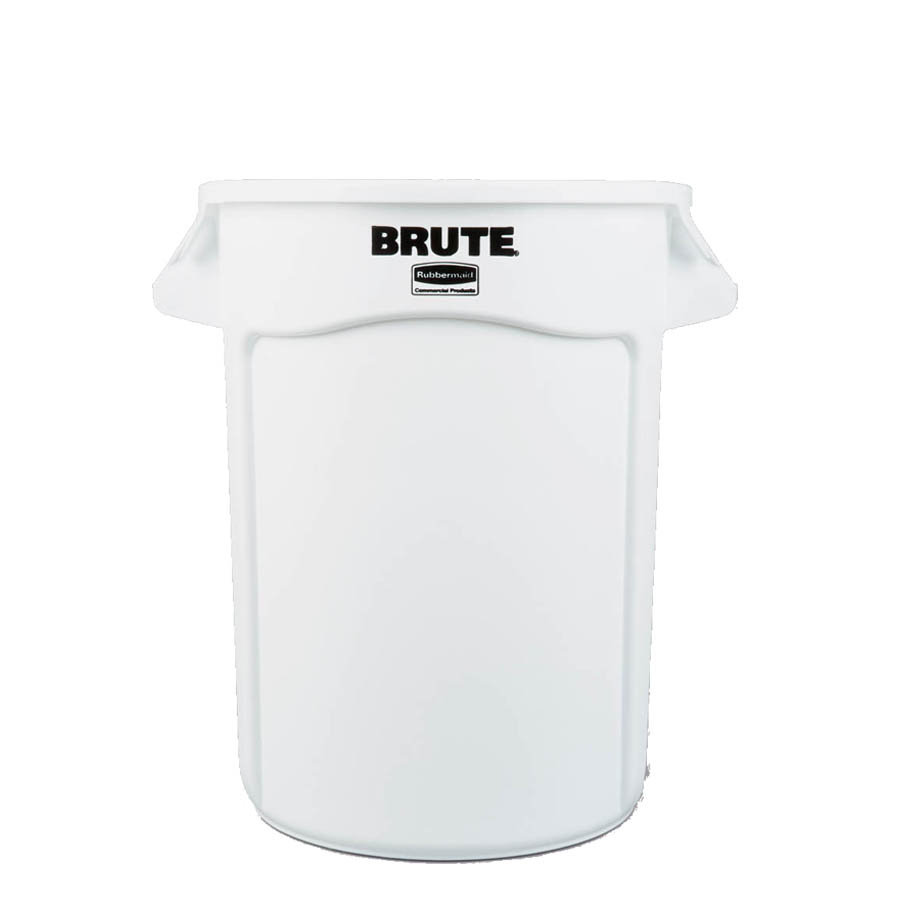 [016056] Contenedor plástico BRUTE de 121,1 lts. para recogida de basuras - Dim.: Ø 559x692h mm - Blanco