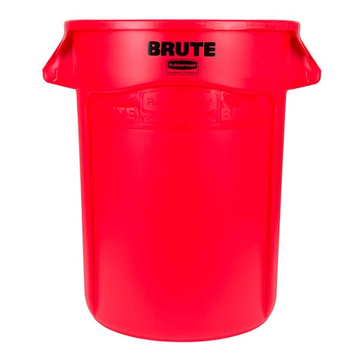 [016057] Contenedor plástico BRUTE de 166,5 lts. para recogida de basuras - Dim.: Ø 610x800h mm - Rojo