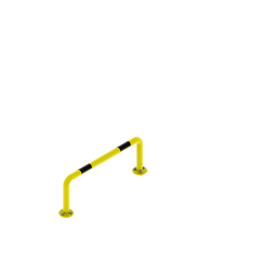 [016092] Arco lineal de protección contra impactos - Dim.: 750x180x300h mm - Amarillo ral 1018