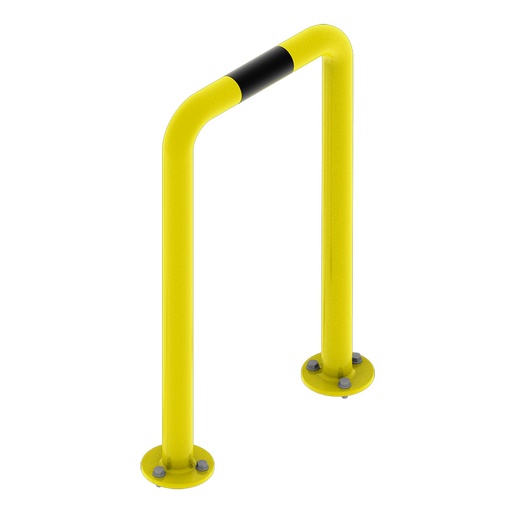 [016311] Arco lineal de protección contra impactos - Dim.: 350x180x600h mm - Amarillo ral 1018