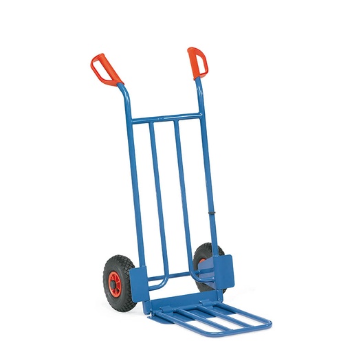 [016331] Carretilla de mano de acero con pala plegable - Dim. pala 500 x 330 mm - Azul ral 5007