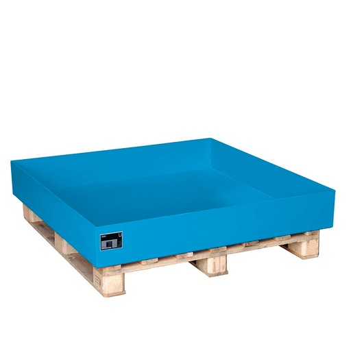 [016416] Cubeto de retención sin rejilla - Dim.: 1200x1200x185h mm - Acero pintado