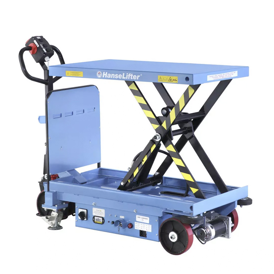 [016457] Mesa elevadora rodante - Traslación y elevación eléctrica - Carga 500 kg