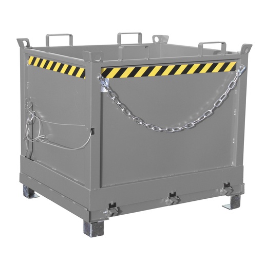 [016475] Contenedor de fondo abatible Ecoline - Capacidad 0,5 m³ - Dim.: 800x1200x860 mm - acero pintado