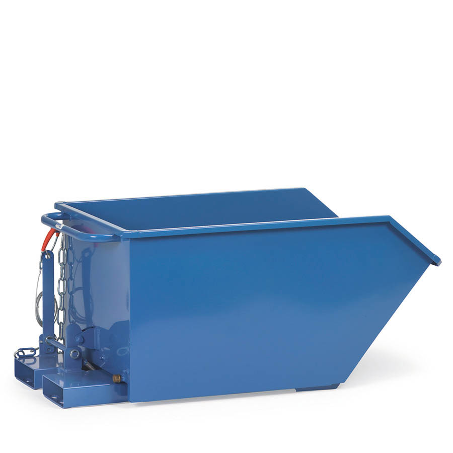[016585] Contenedor autobasculante para virutas con grifo - Dim.: 1313x690x576h mm - Azul ral 5007