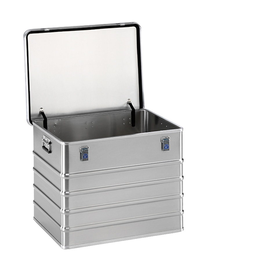 [016588] Arcón de aluminio con tapa, cierres de palanca y asas integradas - Dim.: 788x588x610 mm - Aluminio.