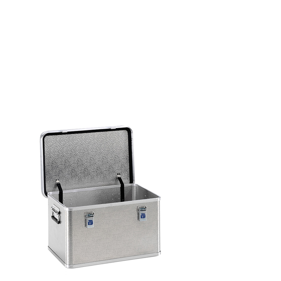 [016635] Arcón de aluminio con tapa, cierres de palanca y asas integradas - Dim.: 588x388x328h mm - Aluminio