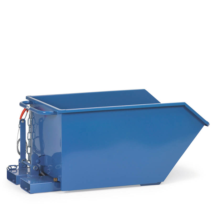 [016645] Contenedor autobasculante para virutas con grifo - Dim.: 1389x890x676h mm - Azul ral 5007