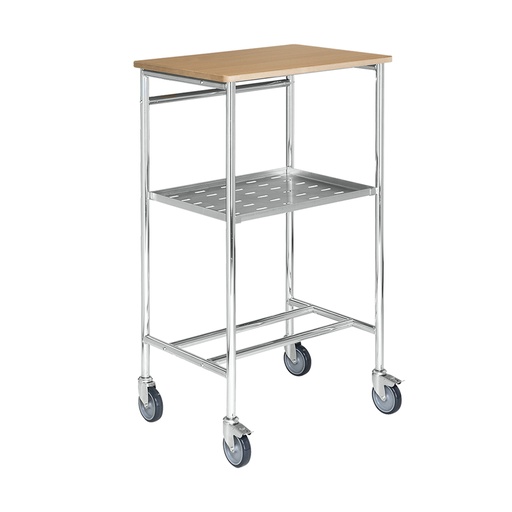 [017263] Carro atril con tablero y estante inferior para escritura - Dim. plataforma 600x440 mm - Galvanizado