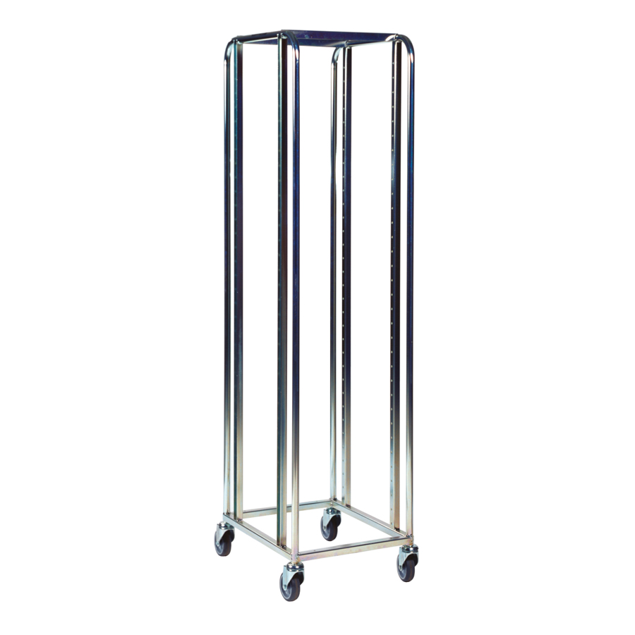 [017296] Carro configurable con guías y estantes para cubetas plásticas  - Dim.: 585x470x1880h mm - Galvanizado