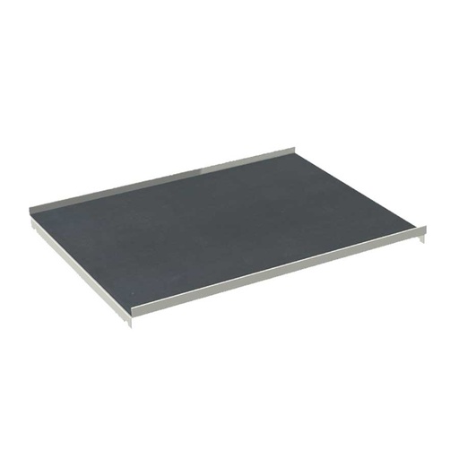 [020016] Estante regulable en altura con recubrimiento de caucho (Carga máx. 50 Kg) - Dim.: 600x465x30h mm - Gris ral 7035