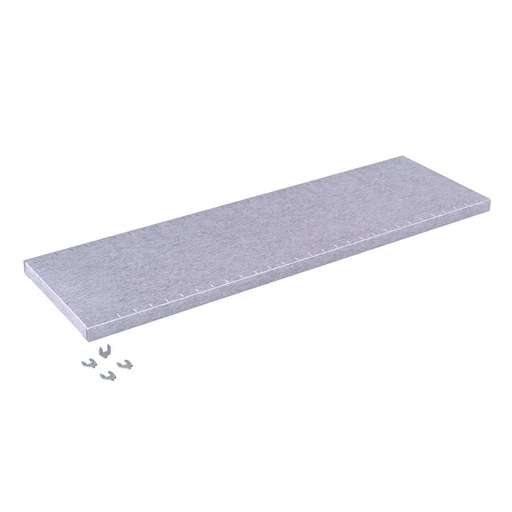 [020040] Estante metálico regulable en altura - Dim.: 1147x347x35h mm - Cap. carga 70 kg - Galvanizado
