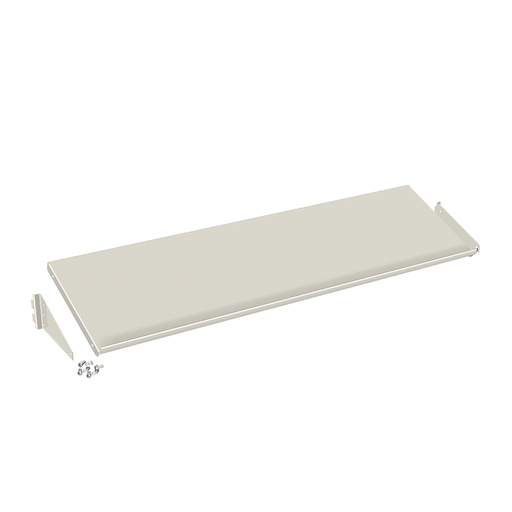 [020043] Estante metálico inclinable para panel vertical - Dim.: 1500x320x25h mm - Gris ral 7035