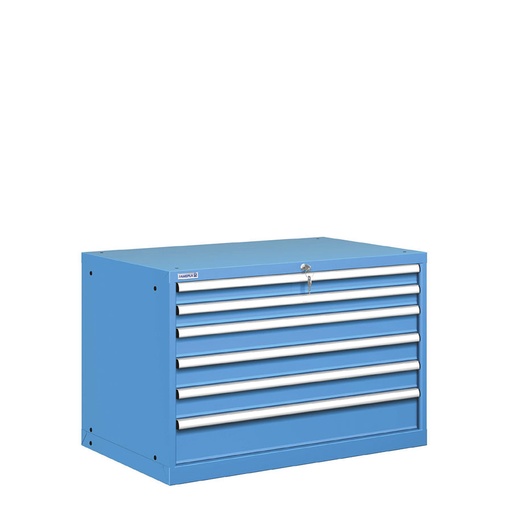 [020902] Cajonera metálica con 6 cajones - Dim.: 1023x725x700h mm - Azul ral 5012