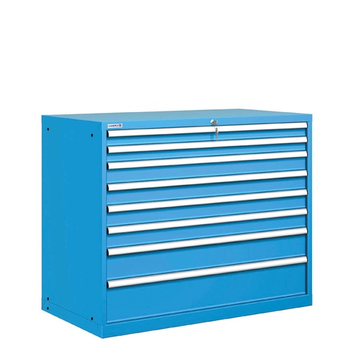 [020920] Cajonera metálica con 8 cajones - Dim.: 1193x725x1000h mm - Azul ral 5012