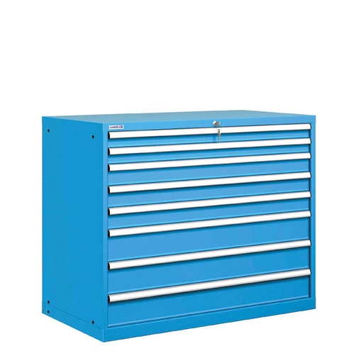 [020921] Cajonera metálica con 8 cajones - Dim.: 1193x725x1000h mm - Azul ral 5012