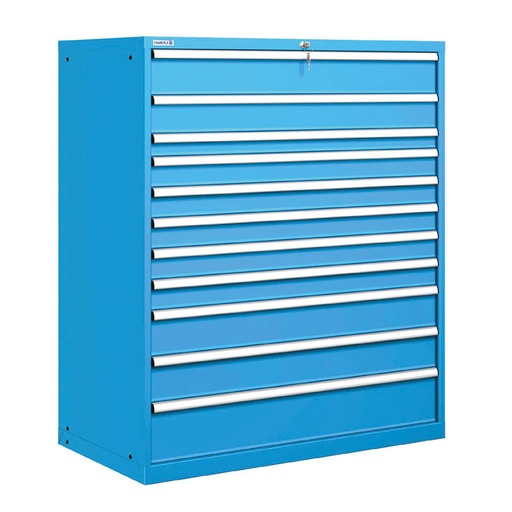 [020932] Cajonera metálica con 11 cajones - Dim.: 1193x725x1450h mm - Azul ral 5012