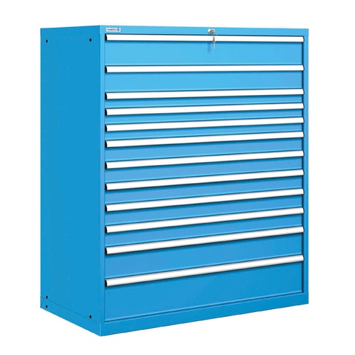 [020934] Cajonera metálica con 12 cajones - Dim.: 1193x725x1450h mm - Azul ral 5012