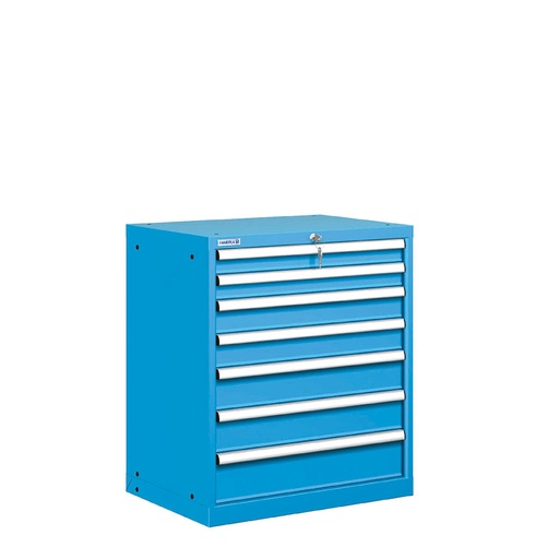 [021446] Cajonera metálica con 7 cajones - Dim.: 717x572x850h mm - Azul ral 5012