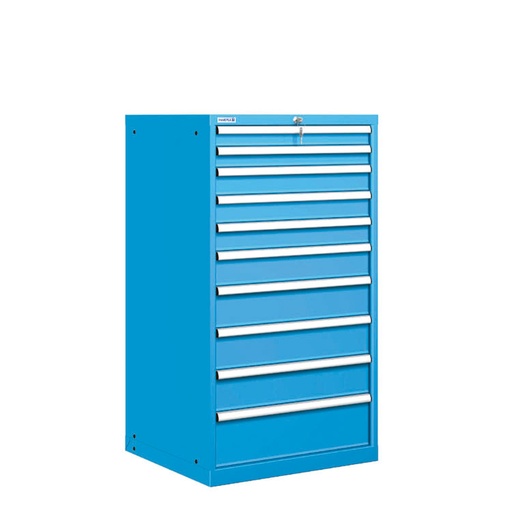 [021498] Cajonera metálica con 10 cajones - Dim.: 717x725x1325h mm - Azul ral 5012