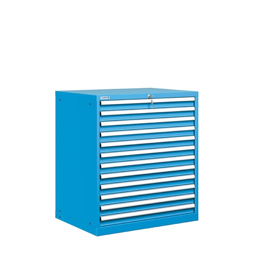 [021596] Cajonera metálica con 12 cajones - Dim.: 870x725x1000h mm - Azul ral 5012