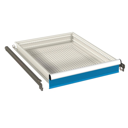 [021776] Cajón de extracción simple - Dim.: 612x459x100h mm - Carga máx.: 100 Kg. - Azul ral 5012